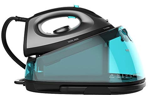 Cecotec Ferro Da Stiro Generatore a Vapore Con Serbatoio Total Iron 7200 Titan, 2700W, 7 Bar Pressione, Piastra In Ceramica, Vapore Continuo 150G/Min, Sistema Antigoccia, Serbatoio Dell'Acqua Da 2L