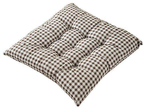 XDKS Cojines de asiento para silla, cojín para silla de jardín, cojín reclinable, cojín de respaldo bajo (30 x 30 cm, celosía)