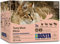 Bozita Fleischmenü Multibox | 12 x 85 g | Getreidefreies Nassfutter für Katzen | Häppchen in Gelee | Mit den Sorten Elch, Hühnchenleber, Rentier und Rind