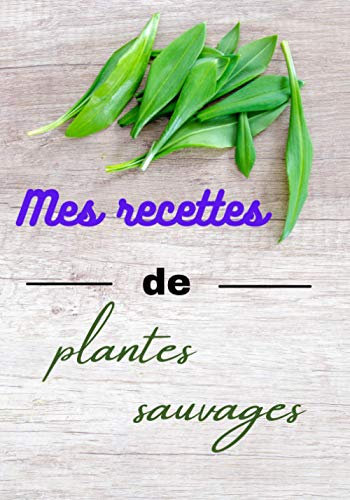 Mes recettes de plantes sauvages: un cahier à compléter de 100 pages pour cuisiniers amateurs, idéal pour cadeau