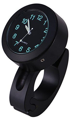 Motorraduhr, Yosoo Universelle Wasserdichte Motorrad-Lenkerhalterung Uhr Glow Watch New 7/8 -1 für fahrraduhr für lenker lenkeruhr uhr motorrad wasserdicht fahrraduhr für lenker uhr motorrad wasserd