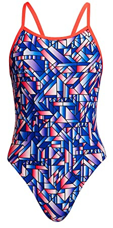 Funkita Badeanzug Mädchen Pane in The Glass chlorbestädig, Kinder Größen:152