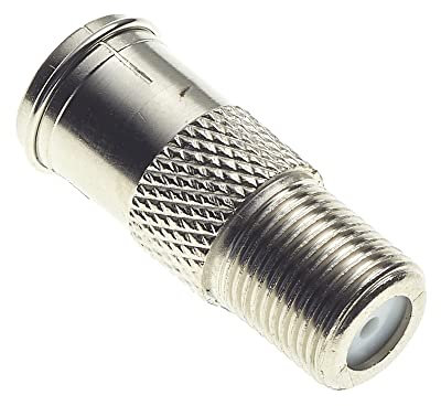 Keple Connecteur F à couplage rapide, paquet de 5-75 Ohm, boîtier en zinc nickelé, prise mâle, manchon adaptateur, convertisseur pour antenne de câble coaxial FM satellite