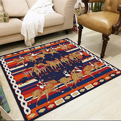 RUGMRZ Babyzimmer Teppich Junge quadratischWohnzimmerSchlafzimmerwaschbar Kinderteppich Wald rot babyzimmer deko Dekoration Schlafzimmer babyzimmer Teppich Junge Wohnzimmer couch80x160CM