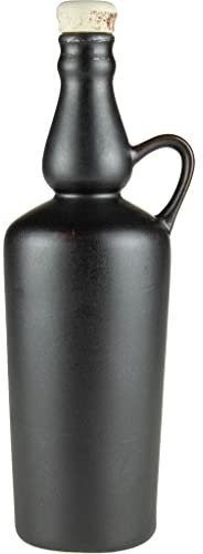 eHonigwein.de Premium Quality Bouteilles en céramique, idéales pour les liqueurs, les teintures, les vins, l'hydromel ou l'huile | Bouteille, bouteille d'huile, bouteilles en grès avec liège | 750 ml