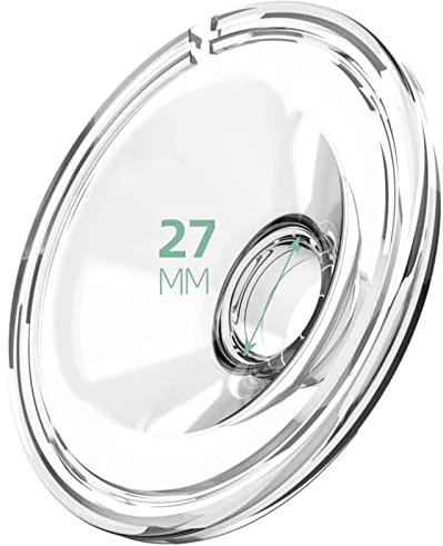 Mompmuir Flange Shields Compatible with Momcozy / TSRETE / HAUTURE / PADRAM /LoveOfLive /OMFMF, Use with Wearable S9 Pro/S10/S12 Parts Replace, Wearable Breast Pump Accessories (27mm) - 1 Pack
