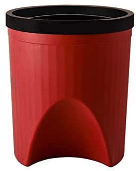 DYPASA Poubelle Salle de Bain Poubelles de ménage empilables Tri des poubelles recyclables Poubelle Recyclable Poubelle Rond Poubelle Panier de Papier créatif Poubelle rectangulaire (Color : Rosso)