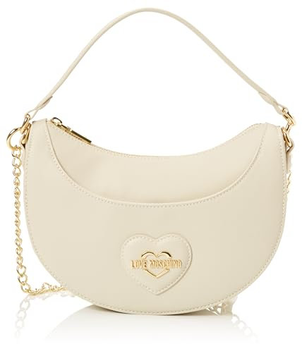 Love Moschino Damen Schultertasche, Elfenbein Schultertasche, Elfenbein