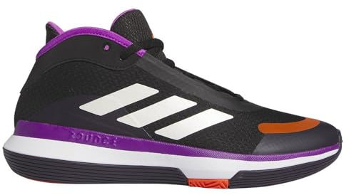 adidas Unisex Bounce Legends Low Trainers Basketball-Schuhe, core Black/Purple Burst/Aurora Black, 42 EU