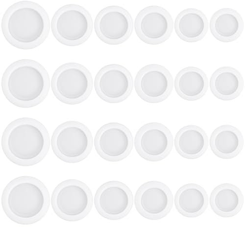 24 Stück Sparschwein-Stopper, Gummistopfen für Löcher, Mehrzweck-Sparschwein-Stecker, Verpackungszubehör, Sparschwein, Loch, Kunststoff-Dichtungsstopfen für Münzbank, Spardose (weiß)