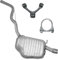 Polmo Auspuff Endtopf für Audi A4 B6 2000-12/2004 1.8 T