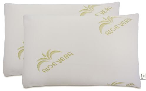 Baldiflex Emporio Coppia di Cuscini Saponetta Memory Foam Aloe Vera Altezza 11 cm Rigido