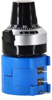 FUYUMIC 3590S-2-203L 3590S 20K Ohm Präzisions-Multiturn-Potentiometer 10-Ring-Einstellbarer Widerstand + Umdrehungen zählender Drehknopf