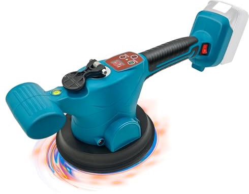 WingFly Fliesenrüttler für Makita 18V Batterie, Fliesen Vibrationsgerät, Fliesenleger Maschine mit 6 stuftige Geschwindigkeit, 15.5cm Saugnapf 200kg Aufnahmekapazität (Ohne Akku)