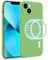 MyGadget Cover [ MagSafe ] per Apple iPhone 13 - Custodia in Silicone Morbido a Doppio Strato – Case con Protezione Fotocamera & Fodera Interna Antigraffio - Verde