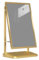 Plakatständer, KT-Board-Plakatständer, wasserdichtes Bürgersteigschild-Display, Flaschenzug-Design, müheloses Bewegen, Werbeständer für Esszimmer, Geschäftshalle (Farbe: Gold A-43x