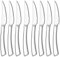 HaWare Steakmesser Set, Edelstahl ８ Stück Tafelmesser Buttermesser, Scharf Gezacktes Besteck Messer Set für Haushalt/Küche/Restaurant, Ergonomischer Griff, Spiegelpoliert & Spülmaschinenfest