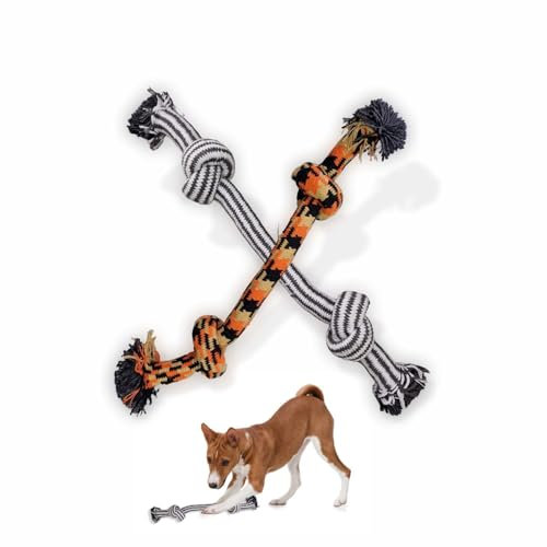 HAKEMO Dog rope toy Chew toys for puppy dog Toys Indestructible for Dog Chews |Toys Dog Accessories|Large dog rope|Strong big dog to pure cotton |Dog rope toy Best for puppy oral hygiene
