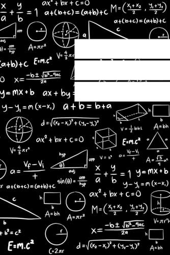 Math Notebook, 6x9, 4x4 squared paper, 120 pages. School, College, University, Office, Work