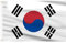 AhfuLife Südkorea Flagge 90 x 150 cm für Korea Deko 2025, 1 Stück Korea Fahne Leuchtenden Farben mit Messing-Ösen, Koreanische Flagge für Fußball WM Nationaltag Bar Party Dekoration