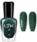Green Nail Varnish - Glitter Nail Varnish - Long Lasting & Quick Dry Nail Polish - Chip Resistant Dark Green Nail Polish Rapid Air Dry - Shiny Nail Art No UV Needed