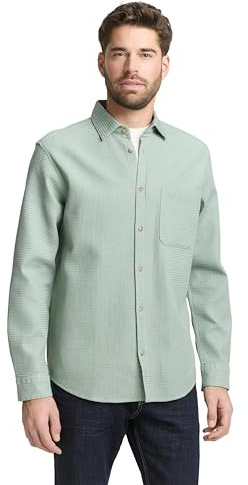 TOM TAILOR Herren Regular Fit Hemd mit Struktur