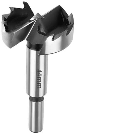 SUQIN Professional ForstnerBohrer Ø44MM,Flach Flügelbohrer Astlochbohrer Scharnierlochbohrer Topfbohrer Forstner Cutter mit Rundschaft Zum Bohren In Holz, Sperrholz,Kunststoff