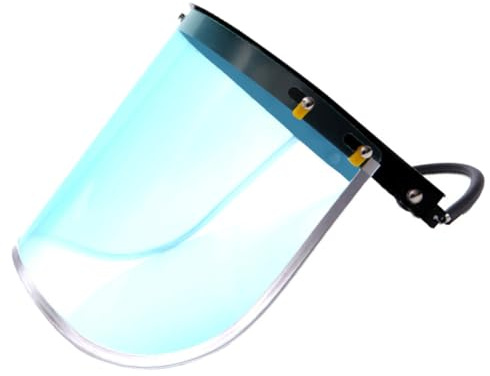 Ciieeo Aluminium Schutzmaske Helm Gesichtsschutz Spritzwassergeschützt 1,0mm Aluminiumrahmen für Schweißer und Sicherheitshelme