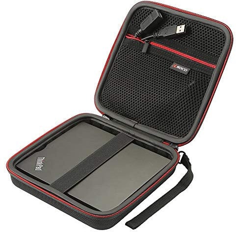 RLSOCO External CD DVD Burner Writer Player Carrying Case for Verbatim Blu-Ray DVD-Drive 43888/43890/43889 External Slimline/Hitachi-LG GP60/BP55/ASUS/HP/Apple SuperDrive External DVD Drive(Case Only)