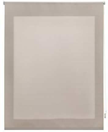 Uniestor Liso Estor enrollable translúcido - Marrón claro, 160 x 175 cm (Ancho por Alto). Tamaño de la Tela 157 x 170 cm. Estores para ventanas