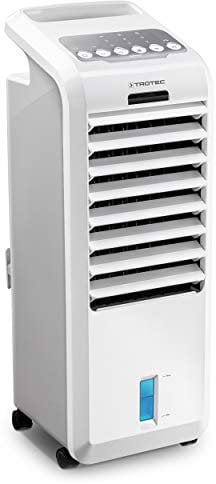 TROTEC Climatizador Portátil Frío PAE 26 / Ventilador de Torre / 3 en 1: Refrigeración, Ventilación y Ambientador/Climatizador Evaporativo sin Tubo/Silencioso / 55 W/Blanco