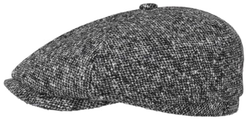 Stetson Brooklin Donegal Flatcap Herren Schirmmütze Schurwolle Baumwollfutter Sechsteilige Herrencap Herbst Winter
