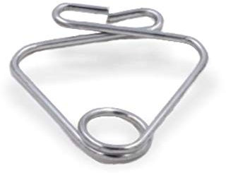 100 Stück | Deckenklammer Deckenclip für Rasterdecken/Odenwalddecken für 24mm T-Profil | vertikaler Öse / 90° | Öse Ø5,0mm | Metall verzinkt