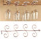 FLTRADE Retro Style Gläserhalter Weinregale Edelstahl 28cm Gläserschiene Weinglashalter Regal Cup Hangers Rack Halter mit Schrauben Küche Bar für bis zu 8 Gläser