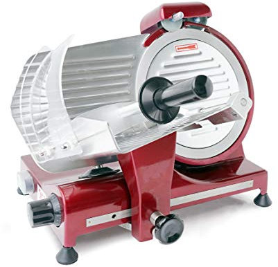 HENDI Affettatrice Profi Line 250 edizione rossa, 485x420x(H)395 mm, 230V, 320W