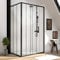 Pack Paroi porte de douche serigraphiee - 120x200cm + Paroi retour - 80x200 cm - PORTE COULISSANTE