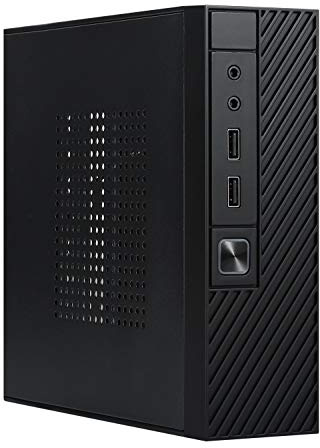 Goodisory M06 SPCC 0,6 mm Mini ITX Schwarz Desktop-Gehäuse 2,5 Antriebsfach mit VESA-Ständer