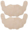 Zerodis Disposable Lace Invisible Bra Cover,U‑Shaped Nipple Cover Stickers Self‑Adhesive Underwear Bra Pads Breathable Comfortable Bra Cover for women(D-Khaki)