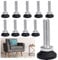 KBNIAN 10 Pièces Vis de Réglage pour Meuble M10*40mm Pieds de Nivellement pour Meubles Pied Vérin Réglable en Acier Galvanisé Pieds de Mise à Niveau Pieds Vérin de Meuble pour Armoire, Placard, Table