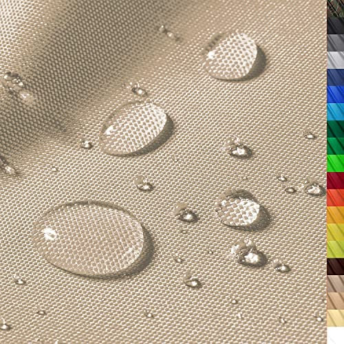 1buy3 – wasserdichter Polyesterstoff “Premium” mit 8.450mm Wassersäule für Zelte, Abdeckplanen, Bezüge, Outdoorbekleidung – Meterware mit 160cm Breite – reißfest & pflegeleicht (Farbe 17.1/Weißgrau)