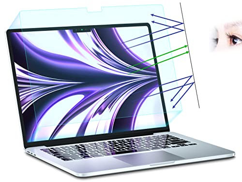 Protector de pantalla para MacBook Air M2 de 13.6 pulgadas, anti luz azul (cuidado de los ojos), protector de pantalla PYS MacBook Air de 13.6 pulgadas compatible con MacBook Air M2 de 13.6 pulgadas