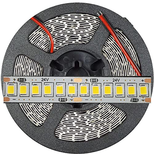 Mondo Strisce Led: Bobina da 5 metri senza Trasformatore, Altissima Luminosità 10.000Lumen 1200Led 24V Luce Bianco Naturale 4500k. Striscia Led SMD2835 ip20 Strip