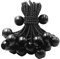 HomWanna Bungee Balls Cords 25Pcs - 4 inch Flag Bungees Ties, Heavy Duty Tarp Banner Marquee Canopy Elastic Tie Down Straps for Telescopic Flag Pole Camping Tent Tarpaulin Cargo, UV Resistant