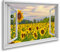 islandburner Bild auf Leinwand Fensterblick Eine hohe Sonnenblume mit Sonnenblumenfeld und wunderschönem Abendhimmel im Hintergrund Sagenhafter Effekt Wandbild Leinwandbild XDHI