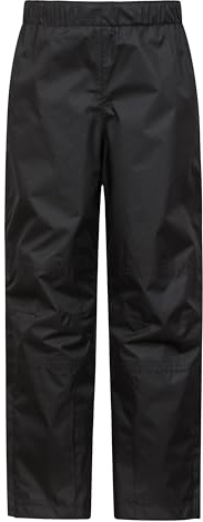 Mountain Warehouse Spray Kids Waterproof Trousers | Boys & Girls Breathable Childrens Bottoms with Mesh Lining, Comfy Taped Seams Rain Pants with Half Leg Zip, For Wet Weather
