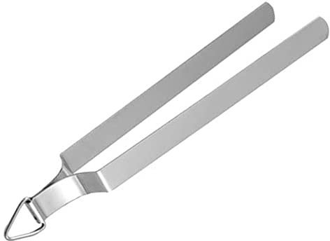 Stainless Steel Chimta for Roti, Serving Tong,Ice Tong,Tong for BBQ - Silver
