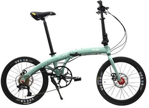 Kcolic 20/22 Zoll Falträder Für Erwachsene, Leichtes Mini-Kompaktfahrrad Mit Aluminiumrahmen, 9 Gang Faltrad Für Stadt Und Stadtpendler, Mit Scheibenbremsen E,22inch