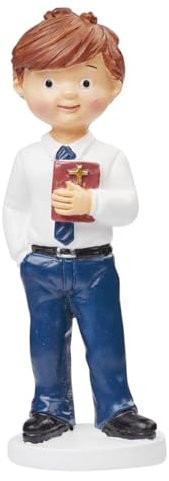 CREATIV DISCOUNT Figur Kommunion/Konfirmation-Junge modern, Größe ca. 9 cm