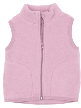 Engel, Kinder Fleece Weste mit Reißverschluss, 100% Wolle (Merino kbT)