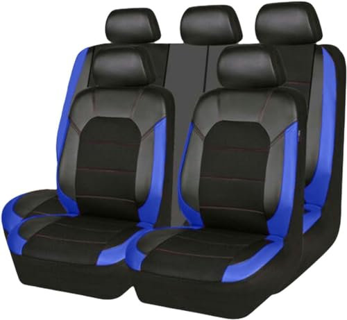 ELLIAT 9 Stück Autositzbezüge Kompletter Satz für Seat Ibiza Ibiza Fr Ibiza S Ibiza 6J S Ibiza 6J Ibiza 6L Ibiza 6J Tuning,Autositzbezüge Set Für 5 Sitzer-Blau
